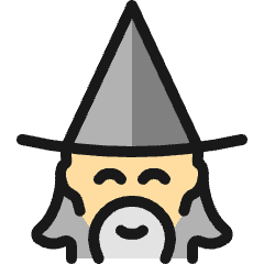 Famous People Man Merlin 2_1 Icon from Ultimate Colors Set