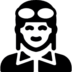 History Man Aviator Icon from Ultimate Bold Set