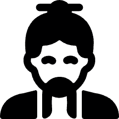 History Man Chinese Elder Icon from Ultimate Bold Set