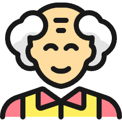 Old People Man 2_1 Icon from Ultimate Colors Set