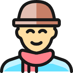 People Man Beanie Icon from Ultimate Colors Set