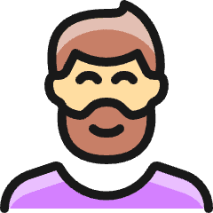 People Man Beard 1_1 Icon from Ultimate Colors Set
