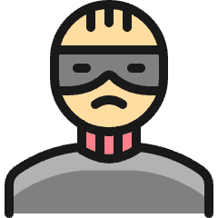 Crime Man Thief 1_1 Icon from Ultimate Colors Set