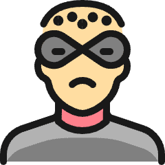 Crime Man Thief 3_1 Icon from Ultimate Colors Set