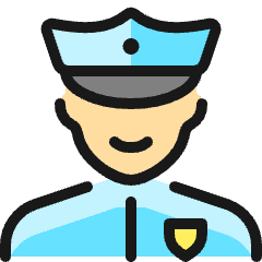 Police Man 1_1 Icon from Ultimate Colors Set