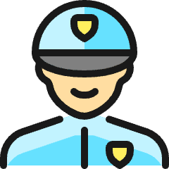 Police Man 3_1 Icon from Ultimate Colors Set