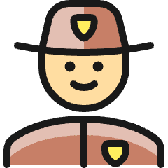Police Man 4_1 Icon from Ultimate Colors Set