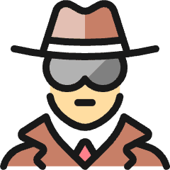 Police Man Spy 1_1 Icon from Ultimate Colors Set