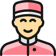 Professions Man Bellboy_1 Icon from Ultimate Colors Set