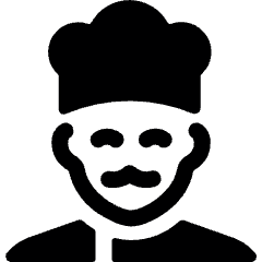 Professions Man Chef 3 Icon from Ultimate Bold Set