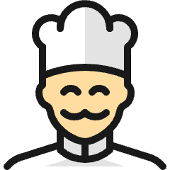 Professions Man Chef 3_1 Icon from Ultimate Colors Set
