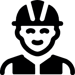 Professions Man Construction 2 Icon from Ultimate Bold Set