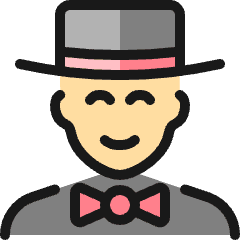Professions Man Magician_1 Icon from Ultimate Colors Set