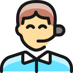 Professions Man Telecommunicator_1 Icon from Ultimate Colors Set