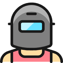 Professions Man Welder_1 Icon from Ultimate Colors Set