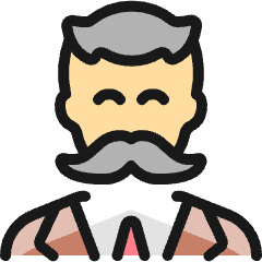 Vintage Man Moustache 3_1 Icon from Ultimate Colors Set