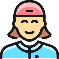 People Woman Cap 3_1 Icon from Ultimate Colors Set