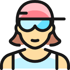 People Woman Cap 4_1 Icon from Ultimate Colors Set