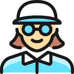 People Woman Glasses 2_1 Icon from Ultimate Colors Set
