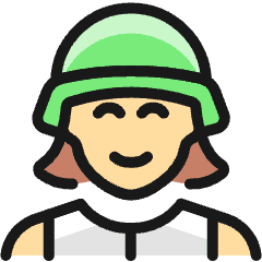 Army Woman 1 Icon from Ultimate Colors Set