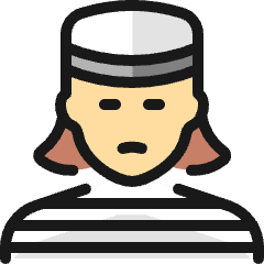 Crime Woman Inmate_1 Icon from Ultimate Colors Set