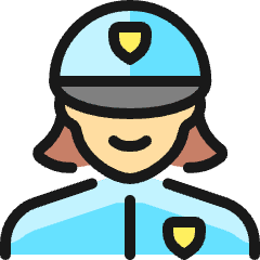 Police Woman 2_1 Icon from Ultimate Colors Set