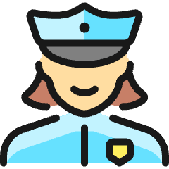 Police Woman 4_1 Icon from Ultimate Colors Set