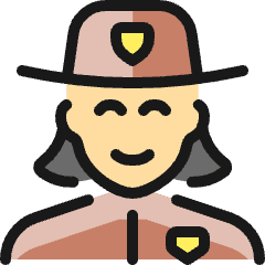 Police Woman 5_1 Icon from Ultimate Colors Set