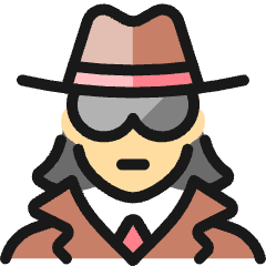 Police Woman Spy 2_1 Icon from Ultimate Colors Set