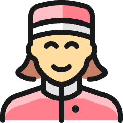 Professions Woman Bellboy_1 Icon from Ultimate Colors Set