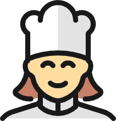 Professions Woman Chef 3_1 Icon from Ultimate Colors Set