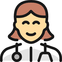 Professions Woman Doctor 2_1 Icon from Ultimate Colors Set