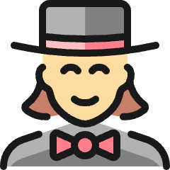 Professions Woman Magician_1 Icon from Ultimate Colors Set