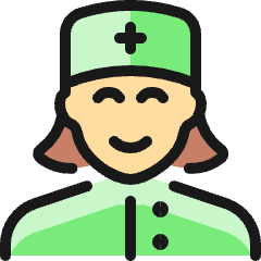 Professions Woman Nurse 2_1 Icon from Ultimate Colors Set