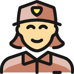 Professions Woman Post_1 Icon from Ultimate Colors Set