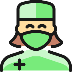 Professions Woman Surgeon_1 Icon from Ultimate Colors Set