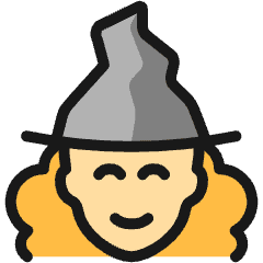 History Woman Witch 1 Icon from Ultimate Colors Set