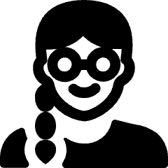 People Woman Glasses 1 Icon from Ultimate Bold Set