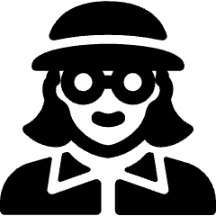 People Woman Glasses 2 Icon from Ultimate Bold Set