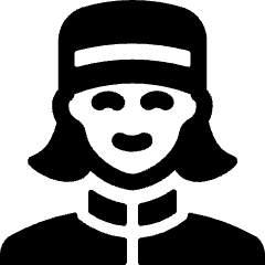 Professions Woman Bellboy Icon from Ultimate Bold Set