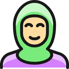 Religion Woman Muslim_1 Icon from Ultimate Colors Set
