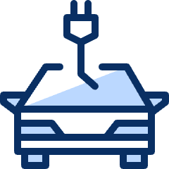 Eco Car Charge 1 Icon from Cyber Duotone Set