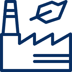 Eco Factory Icon from Cyber Line Set