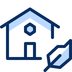Eco House Icon from Cyber Duotone Set
