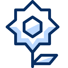 Flower 2 Icon from Cyber Duotone Set