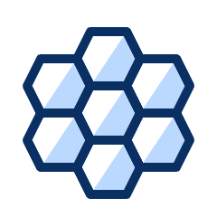 Honey Comb Icon from Cyber Duotone Set