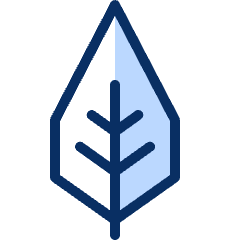 Leaf 1 Icon from Cyber Duotone Set