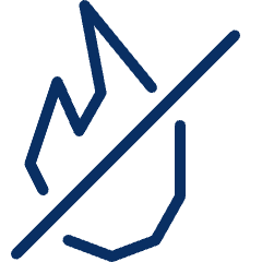 NO Flame Icon from Cyber Line Set