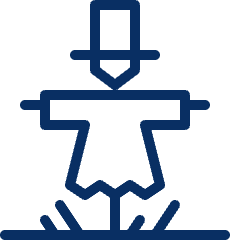 Scarecrow Icon from Cyber Line Set