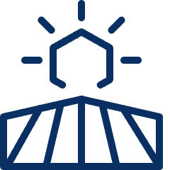 Sun Field Icon from Cyber Line Set